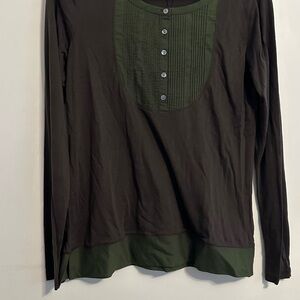Espirit Olive Green Long Sleeve Top